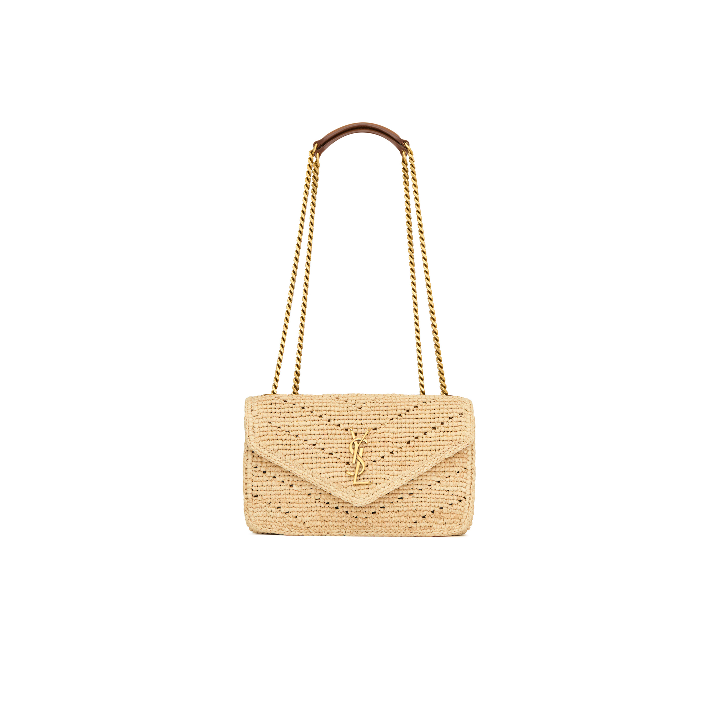 YSL LOULOU SMALL IN RAFFIA 868579GAAFY2791 (24*14*6cm)